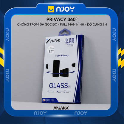 Kính Cường Lực Anank Trong Suốt 2.5D Cho iPhone 17 Pro Max 16 15 14 13 12 11