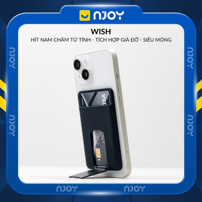 Ví Đựng Thẻ Hỗ Trợ Magsafe Siêu Mỏng Có Giá Đỡ Cho Điện Thoại iPhone Samsung