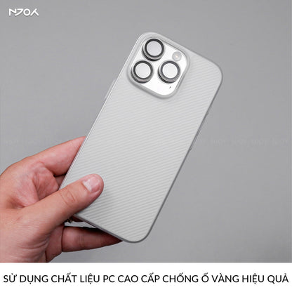 Ốp Nhám Siêu Mỏng Sọc 3D Chống Vân Tay Cho iPhone 16 Pro Max 15 14 13