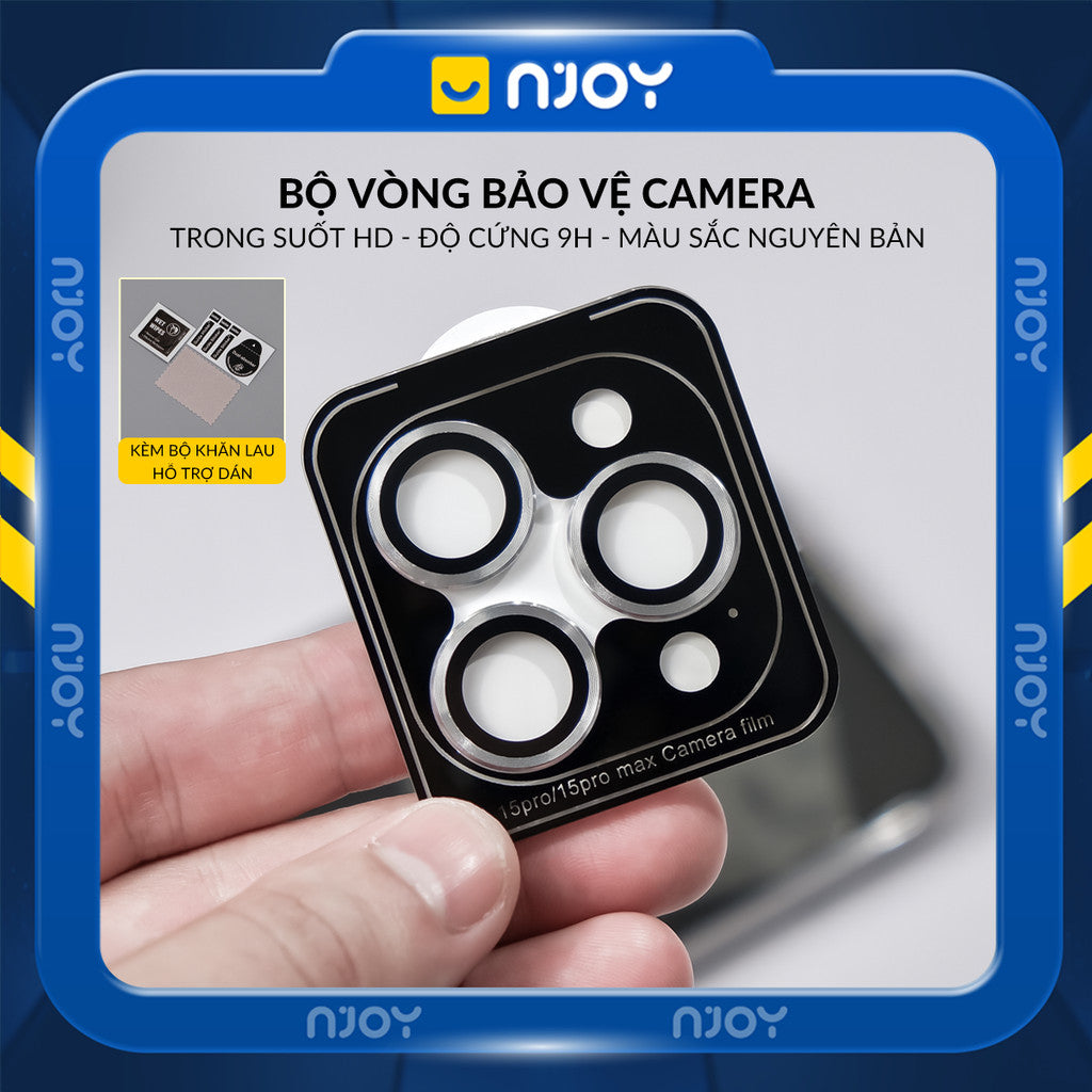 Vòng Cường Lực Camera Khung Tự Dán Nhiều Màu Cho Điện Thoại iPhone 17 Air 16 15 14 13 12 11