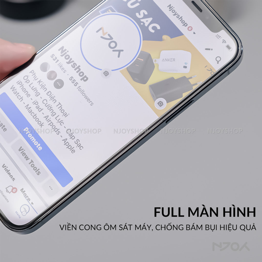 Kính Cường Lực Anank Trong Suốt 2.5D Cho iPhone 17 Pro Max 16 15 14 13 12 11