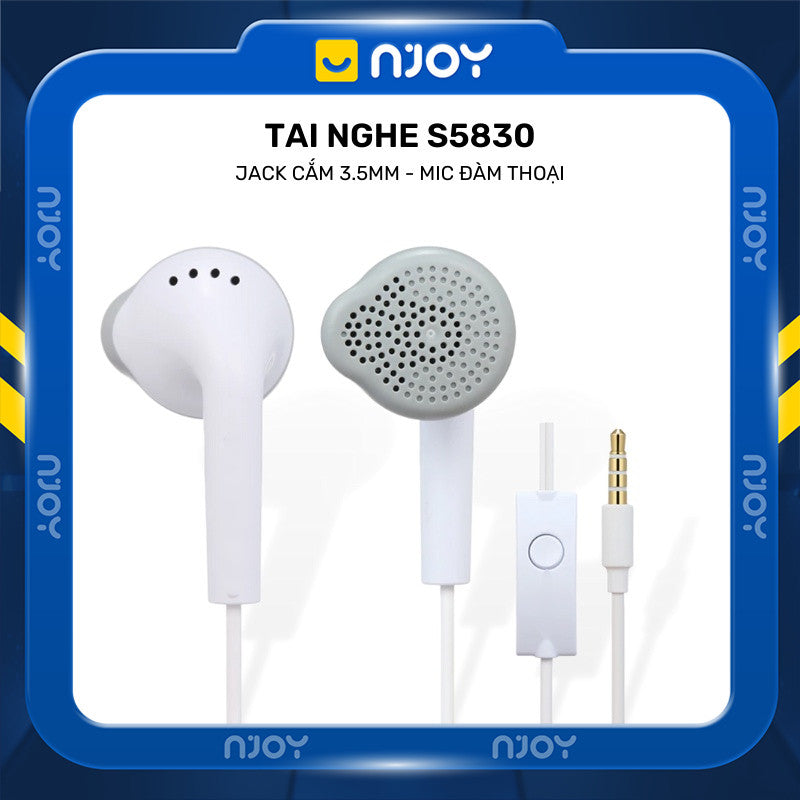 Tai Nghe Nhét Tai Akg S8 Chân Cắm 3.5 Mm Kèm Bộ Núm Có Mic Hỗ Trợ Bass Ấm Chơi Game Njoyshop