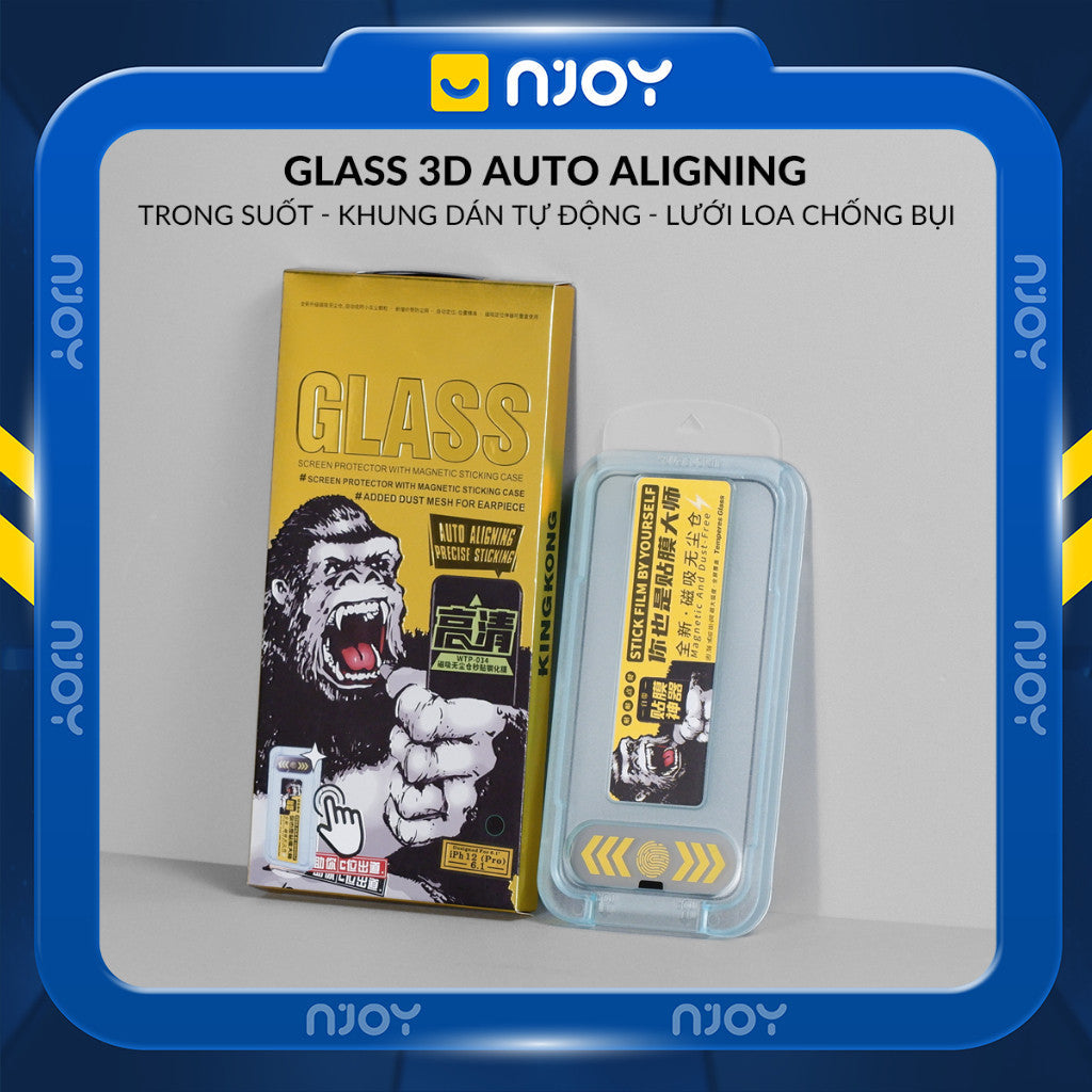 Kính Cường Lực Wekome Kingkong Trong Suốt 9D  Cho iPhone 17 Pro Max 16 15 14 13 12 11