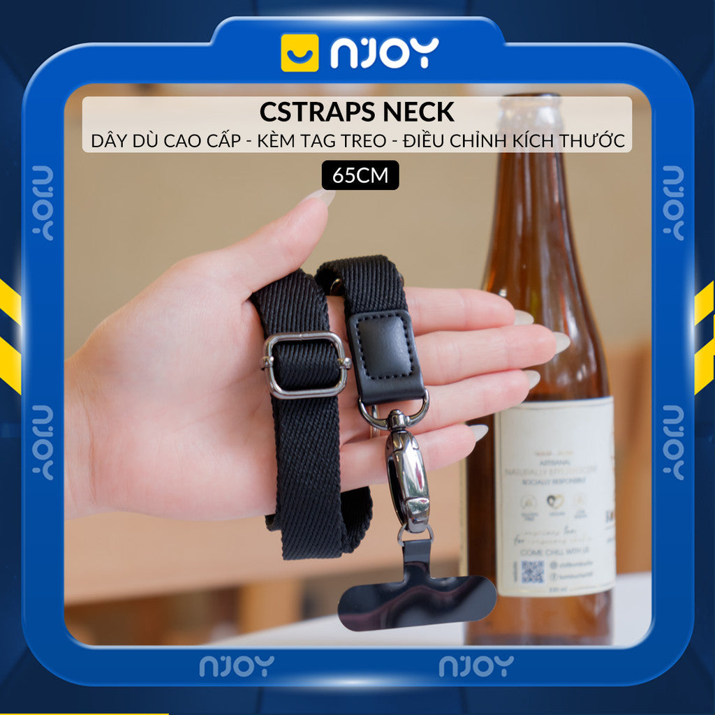 Dây Đeo Điện Thoại Chống Rơi Rớt Thất Lạc Dài 65cm Điều Chỉnh Kích Thước Canvas