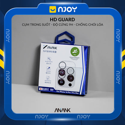 Bộ Vòng Cường Lực Bảo Vệ Camera Anank AR Chống Trầy Xước Màu Nguyên Bản Cho iPhone 13 14 15 16 17 Pro Max Njoyshop