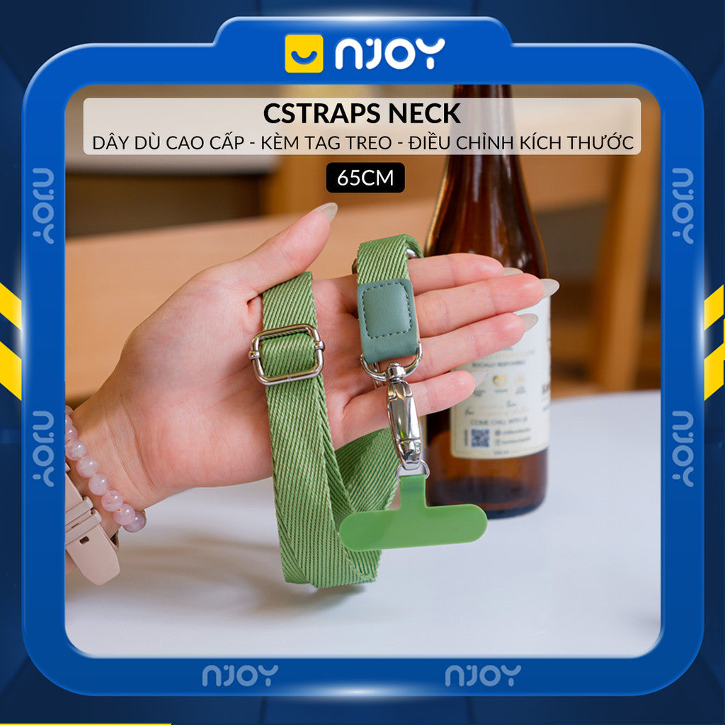 Dây Đeo Điện Thoại Chống Rơi Rớt Thất Lạc Dài 65cm Điều Chỉnh Kích Thước Canvas