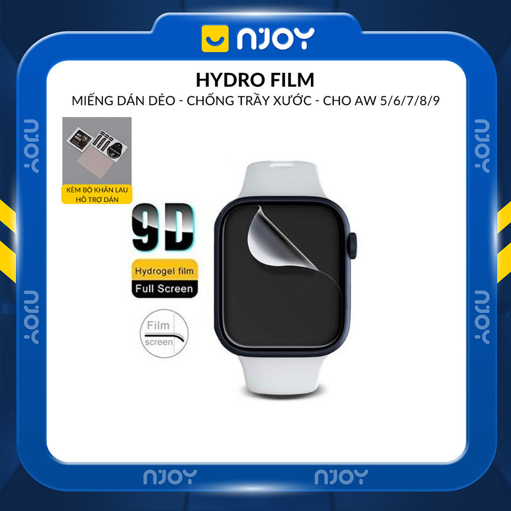 Cường Lực Viền Dẻo 3D Curved Cho Đồng Hồ Apple Watch 38mm 40mm 41mm 42mm 44mm 45mm Njoyshop