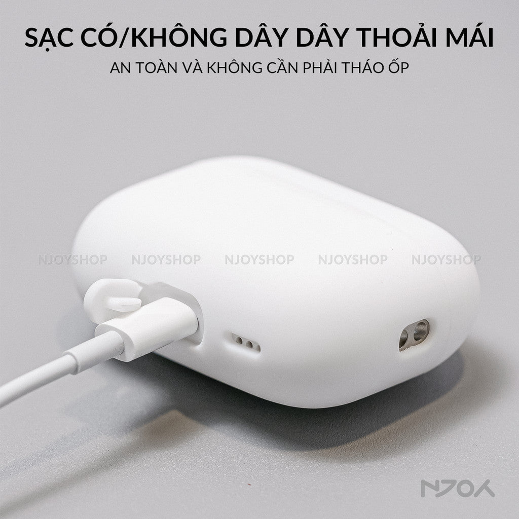 Ốp Silica Gel Chống Bẩn Siêu Mỏng Ahastyle Cao Cấp Cho Tai Nghe Airpods Pro 2 3 4