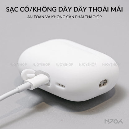 Ốp Silica Gel Chống Bẩn Siêu Mỏng Ahastyle Cao Cấp Cho Tai Nghe Airpods Pro 2 3 4