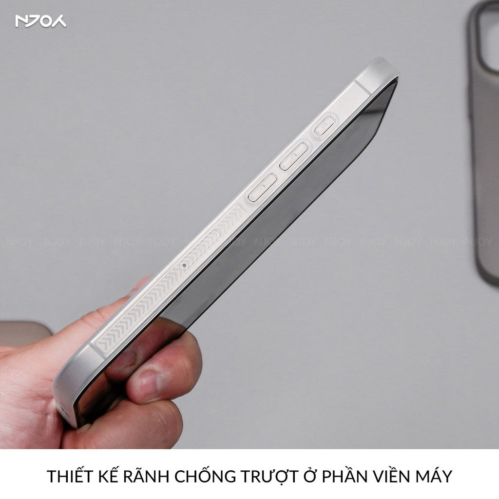 Ốp Nhám Siêu Mỏng Sọc 3D Chống Vân Tay Cho iPhone 16 Pro Max 15 14 13
