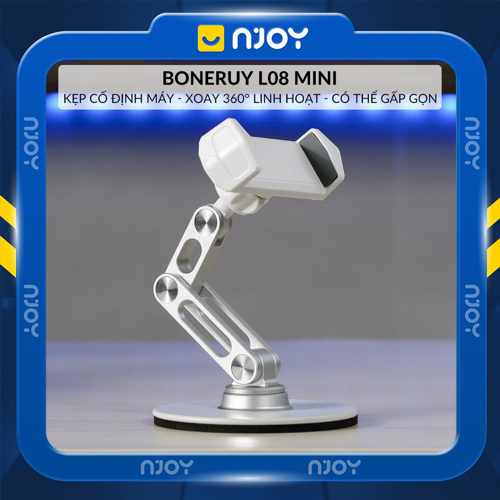 Giá Đỡ Để Bàn Boneruy Chất Liệu Nhôm Chắc Chắn Đế Chống Trượt Cho Điện Thoại iPhone Samsung Oppo