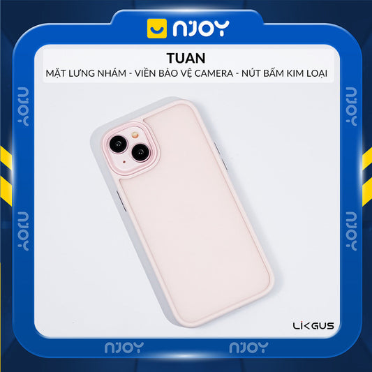 Ốp Lưng Nhám Chống Vân Likgus Bảo Vệ Camera Cho iPhone 17 Pro Max 16 15 Pro 14 13