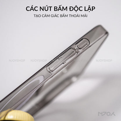Ốp Siêu Mỏng Trong Suốt Hỗ Trợ Sạc Magsafe Chống Ố Cho iPhone 17 Pro Max 15 14 13