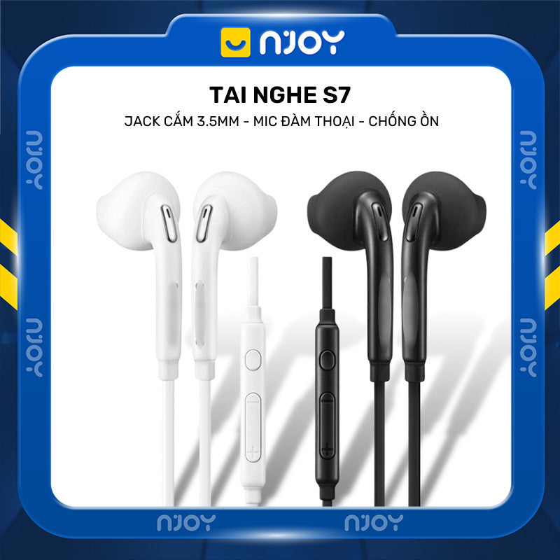 Tai Nghe Nhét Tai Akg S8 Chân Cắm 3.5 Mm Kèm Bộ Núm Có Mic Hỗ Trợ Bass Ấm Chơi Game Njoyshop
