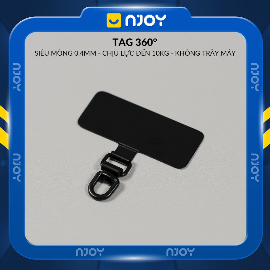 Tag Trong Suốt Hỗ Trợ Gắn Cho Dây Đeo Điện Thoại Không Cần Dán