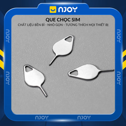 Que Chọc Sim Thép Không Gỉ Treo Móc Khóa Dành Cho Các Dòng Điện Thoại