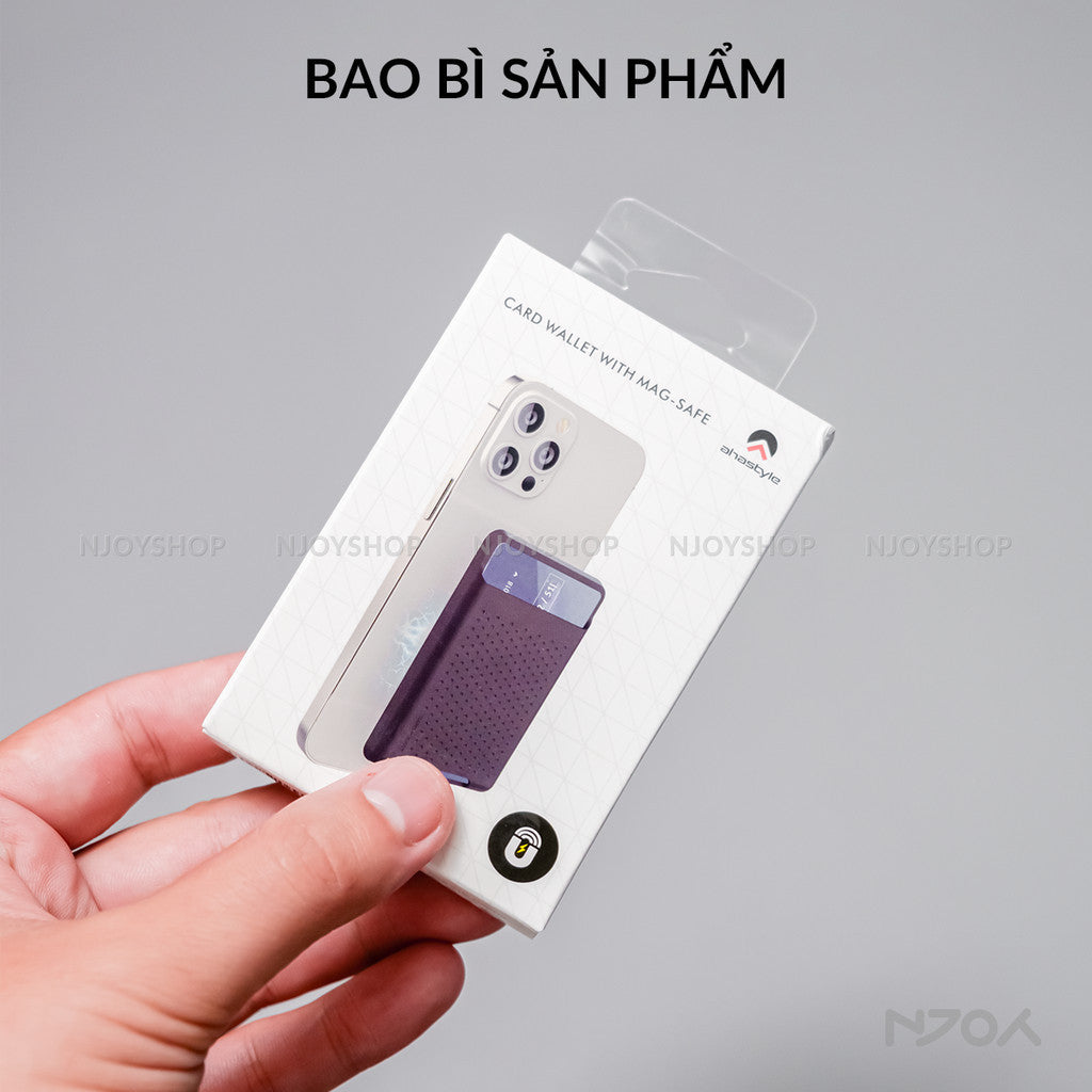 Ví Đựng Thẻ Silicon Siêu Mỏng Ahastyle Hỗ Trợ Magsafe Cho Điện Thoại iPhone 12 13 14 15 16 Pro Max