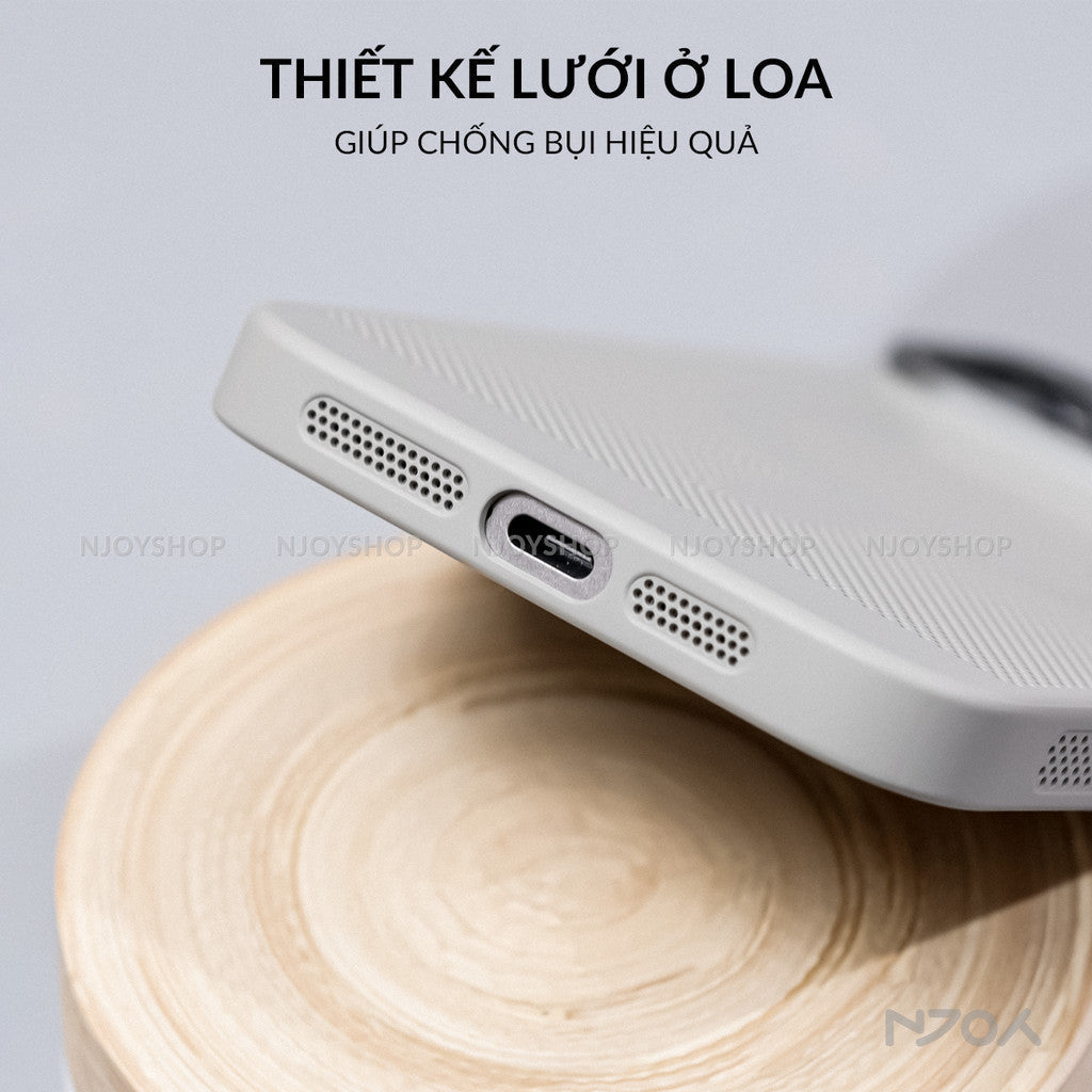 Ốp Magsafe Nhám Tản Nhiệt PC Viền Camera Nhôm Likgus Cho iPhone 16 Pro Max 15 14 13
