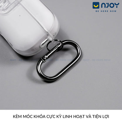 Ốp Trong Suốt Nút Bấm Mở Khoá An Toàn Chống Sốc Cho Airpods Pro 2 3 4