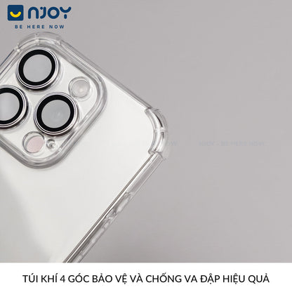 Ốp Chống Sốc Trong Suốt Bảo Vệ Camera Cho Điện Thoại iPhone 17 Pro Max 16 15 14 13 12 11 Njoyshop