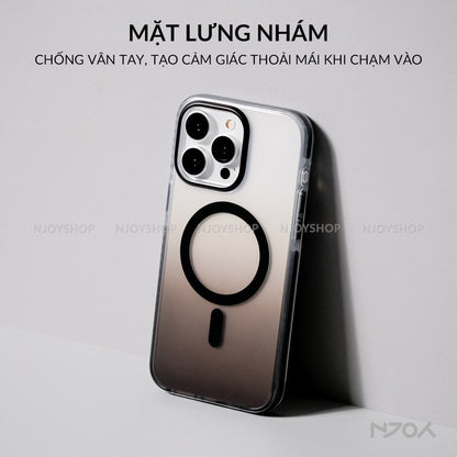 Ốp Magsafe Lưng Nhám Đổi Màu Gradient Ombre Cho iPhone 17 Pro Max 16 15 14 13