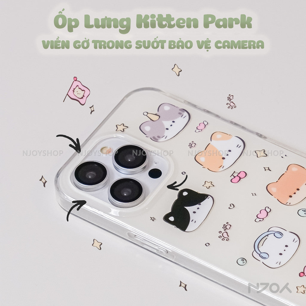 Ốp Lưng In Hình Mèo Dễ Thương Silicon Dẻo Cho Điện Thoại iPhone 11 12 13 14 15 16 17 18 Pro Max