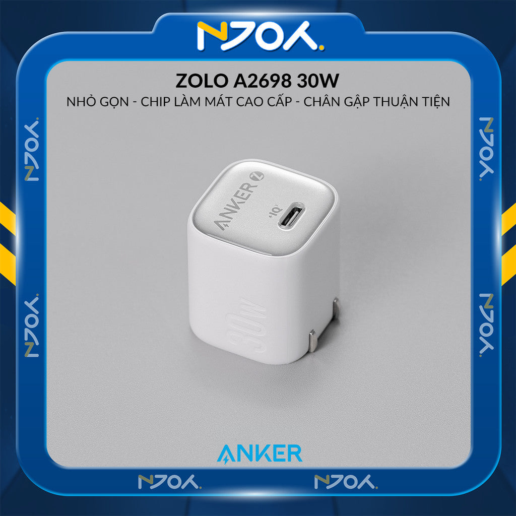 Củ Sạc Nhanh Anker 20W 30W Chân Cắm Type C Cho Điện Thoại iPhone Samsung Sony LG