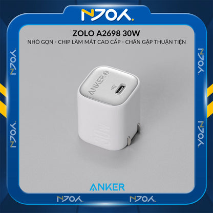 Củ Sạc Nhanh Anker 20W 30W Chân Cắm Type C Cho Điện Thoại iPhone Samsung Sony LG