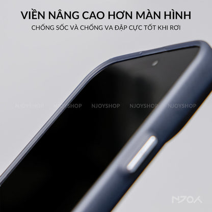 Ốp Magsafe Nhám Mờ Chống Vân Tay Cho iPhone 12 13 14 15 Pro Max