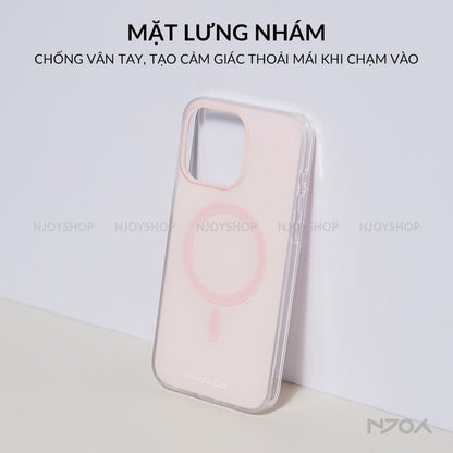 Ốp Magsafe Lưng Nhám Chống Bẩn Màu Pastel Cho iPhone 17 Pro Max 16 15 14 13 12