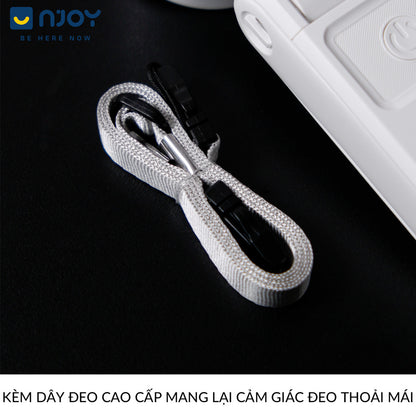 Quạt Cầm Tay Mini Siêu Nhỏ Gọn Chống Ồn Sạc Tích Điện Type C Pin Dung Lượng Lớn Màn Hình LCD