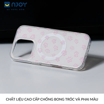 Ốp Trong Suốt Hình In Bông Hoa Dễ Thương Bảo Vệ Camera Cho Điện Thoại iPhone 16 Pro Max 15 14 13