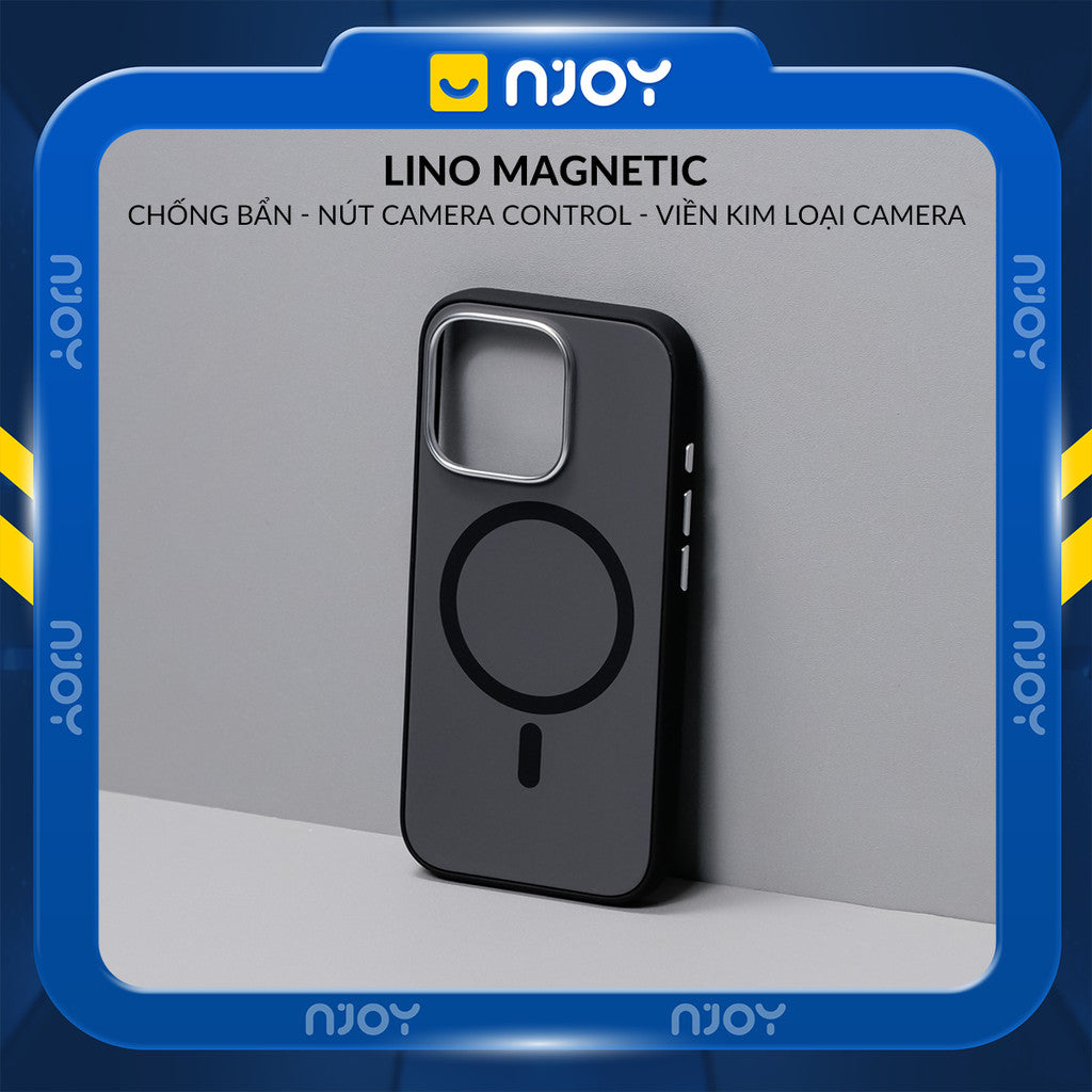 Ốp Nhám Chống Bẩn Magsafe Viền Dẻo Cao Cấp Cho Điện Thoại iPhone 16 Pro Max 15