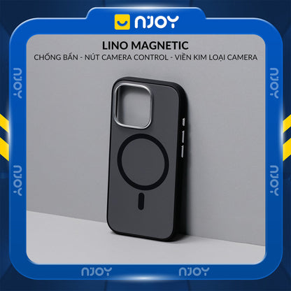 Ốp Nhám Chống Bẩn Magsafe Viền Dẻo Cao Cấp Cho Điện Thoại iPhone 16 Pro Max 15