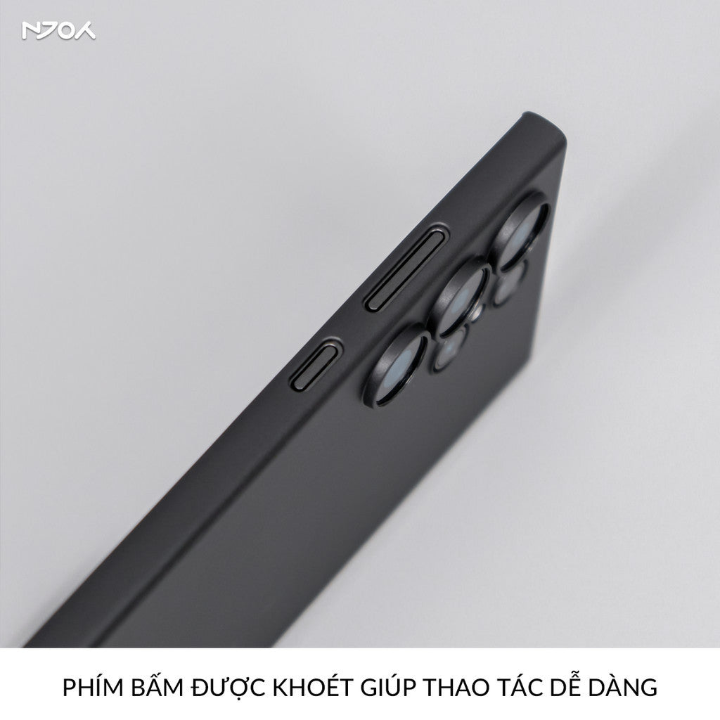 Ốp Nhám Chống Vân Tay Siêu Mỏng Bảo Vệ Camera Memumi Samsung S25 Ultra S24 S23