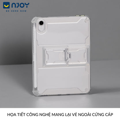 Ốp Trong Suốt Chống Sốc Kiêm Giá Đỡ Cho iPad Air 4 5 6 7 Pro M4 M2 M1 Gen 7 8 9 10 11 Mini 6 7
