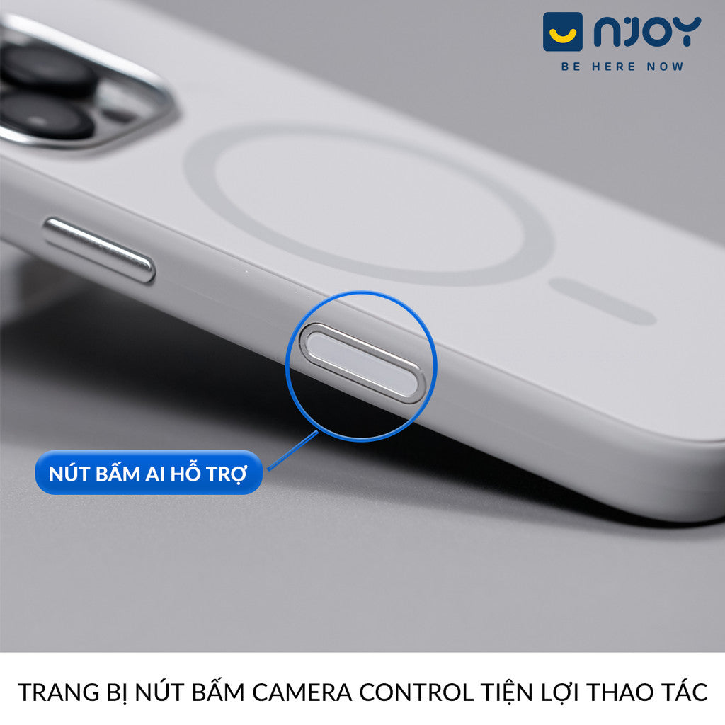 Ốp Nhám Chống Bẩn Magsafe Viền Dẻo Cao Cấp Cho Điện Thoại iPhone 16 Pro Max 15