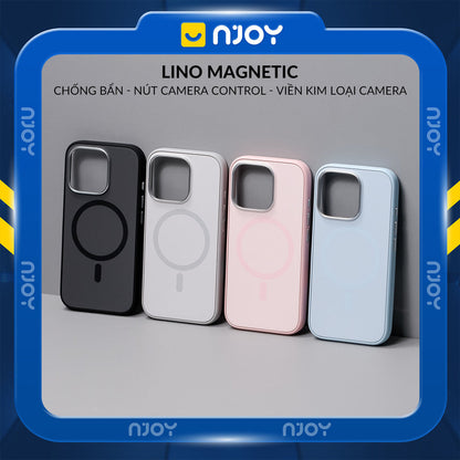Ốp Nhám Chống Bẩn Magsafe Viền Dẻo Cao Cấp Cho Điện Thoại iPhone 16 Pro Max 15