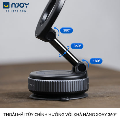Giá Đỡ Điện Thoại Hít Chân Không Nhỏ Gọn Có Thể Gấp Gọn Cho Xe Hơi Ô Tô Bàn Làm Việc