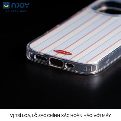Ốp Lưng Art Minimal Sọc Thẳng Có Túi Khí Chống Sốc Cho Điện Thoại iPhone 16 Pro Max 15 14 13