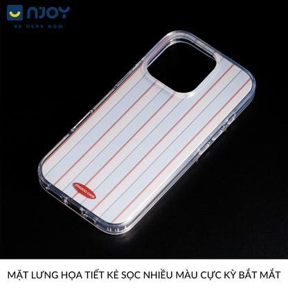 Ốp Lưng Art Minimal Sọc Thẳng Có Túi Khí Chống Sốc Cho Điện Thoại iPhone 16 Pro Max 15 14 13