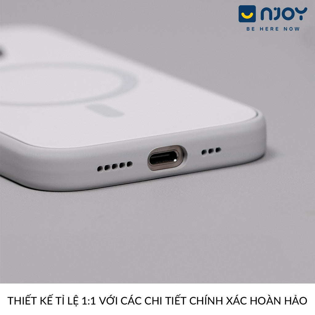 Ốp Nhám Chống Bẩn Magsafe Viền Dẻo Cao Cấp Cho Điện Thoại iPhone 16 Pro Max 15