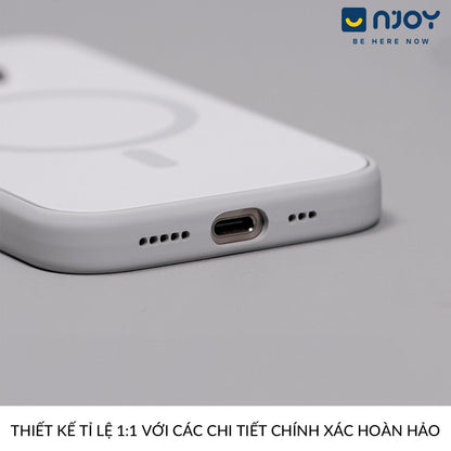 Ốp Nhám Chống Bẩn Magsafe Viền Dẻo Cao Cấp Cho Điện Thoại iPhone 16 Pro Max 15