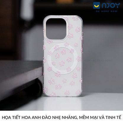 Ốp Trong Suốt Hình In Bông Hoa Dễ Thương Bảo Vệ Camera Cho Điện Thoại iPhone 17 Pro Max 16 15 14 13