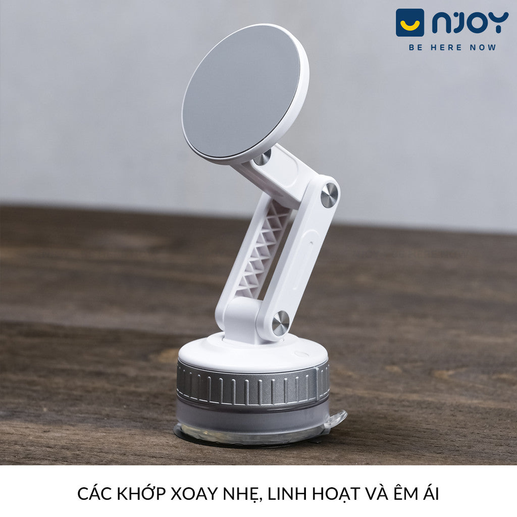 Giá Đỡ Điện Thoại Hít Ô Tô Tường Bàn Làm Việc Cao Cấp Nhỏ Gọn Xoay 360 Độ