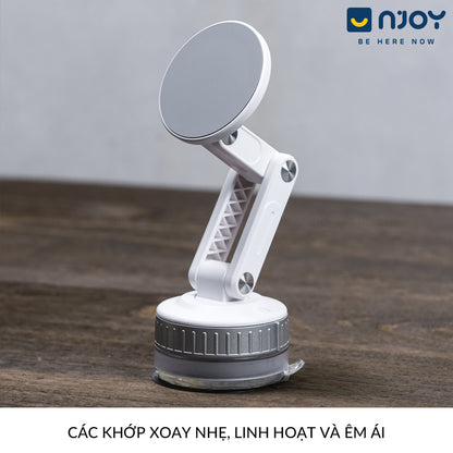 Giá Đỡ Điện Thoại Hít Ô Tô Tường Bàn Làm Việc Cao Cấp Nhỏ Gọn Xoay 360 Độ