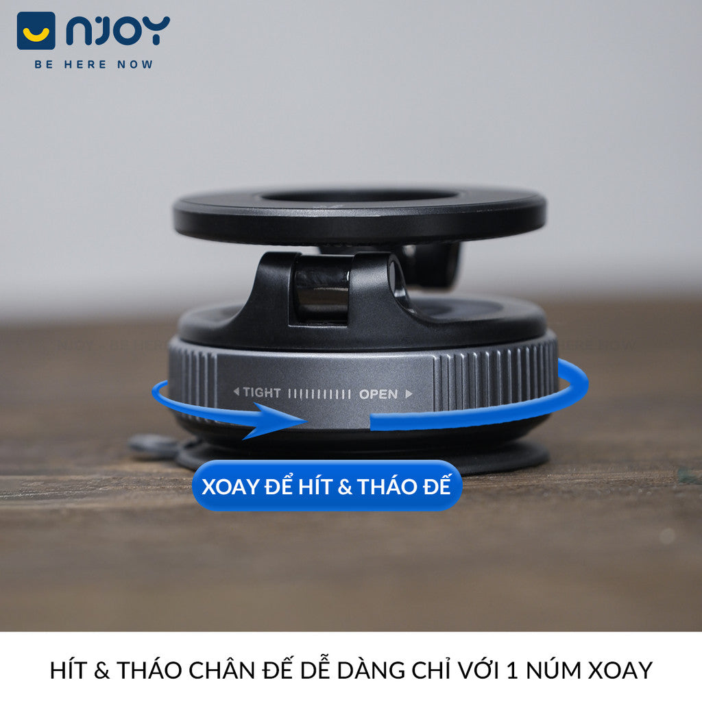 Giá Đỡ Điện Thoại Hít Chân Không Nhỏ Gọn Có Thể Gấp Gọn Cho Xe Hơi Ô Tô Bàn Làm Việc