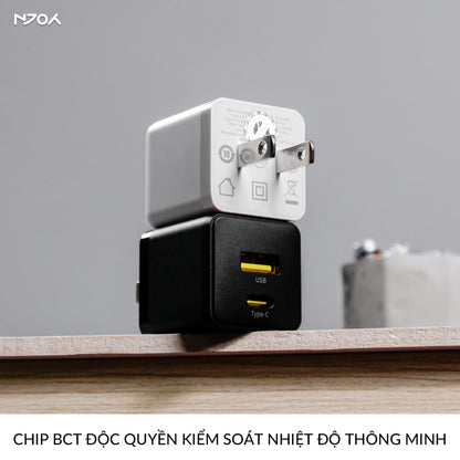 Củ Sạc Nhanh 20W Baseus Palm 2 Cổng Type C USB-A Nhỏ Gọn Cho iPhone Samsung