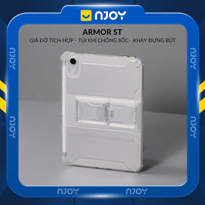 Ốp Trong Suốt Chống Sốc Kiêm Giá Đỡ Cho iPad Air 4 5 6 7 Pro M4 M2 M1 Gen 7 8 9 10 11 Mini 6 7