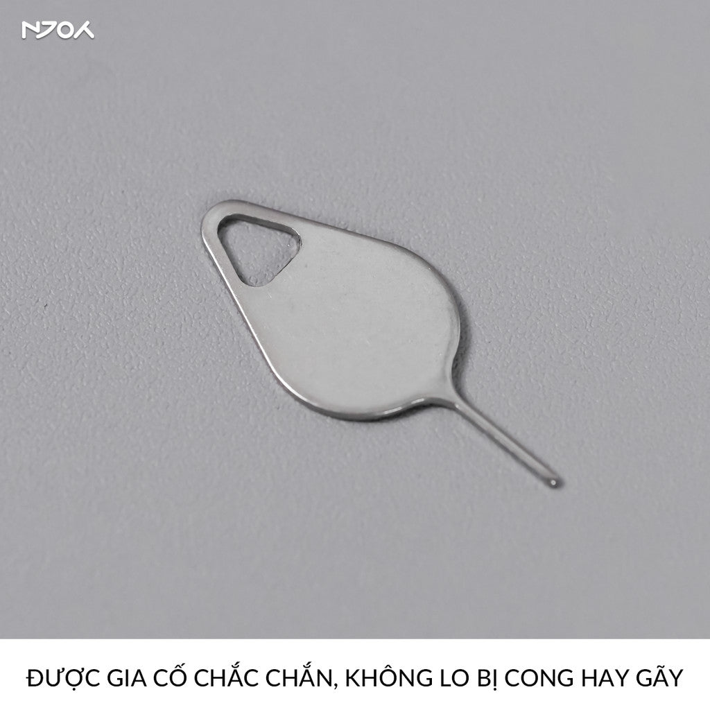 Que Chọc Sim Thép Không Gỉ Treo Móc Khóa Dành Cho Các Dòng Điện Thoại